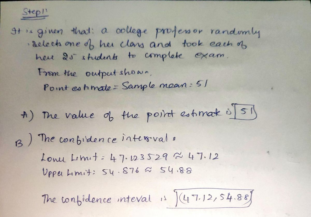 Statistics homework question answer, step 1, image 1